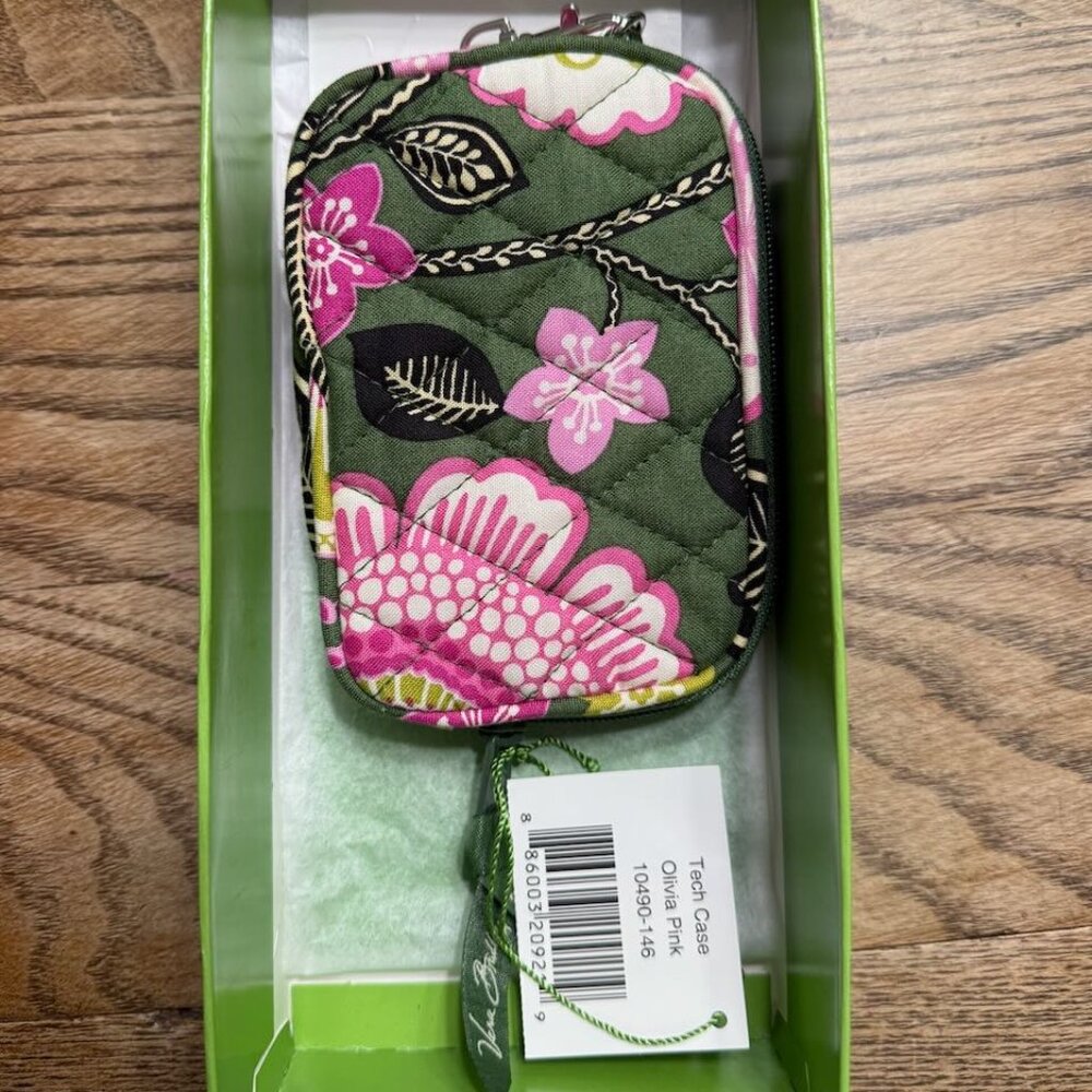 Vera Bradley Olivia Pink Tech Case with wrist Strap